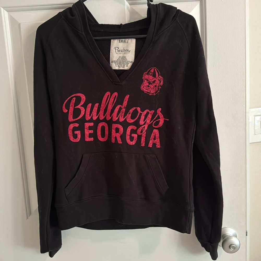 UGA Vintage Look Hoodie